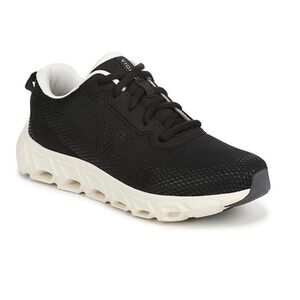 Vionic Priscilla Womens Walking Shoes Black White Sneakers 9.5 Med Sneaker New